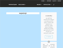 Tablet Screenshot of okvir.org
